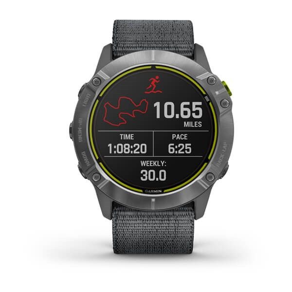 GARMIN ENDURO Steel/Gray UltraFit Nylon Strap Sporticus