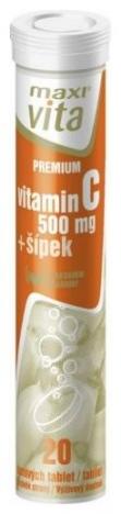 MAXIVITA Premium vitamin C + šípek 20tbl.