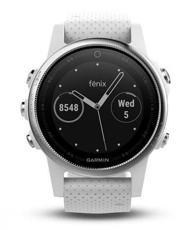 GARMIN FENIX 5S Silver Optic, White band