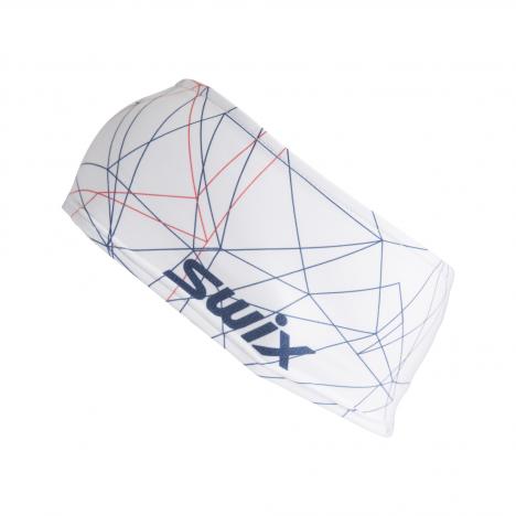 SWIX čelenka RACE WARM bílá/vzor 46571.00019