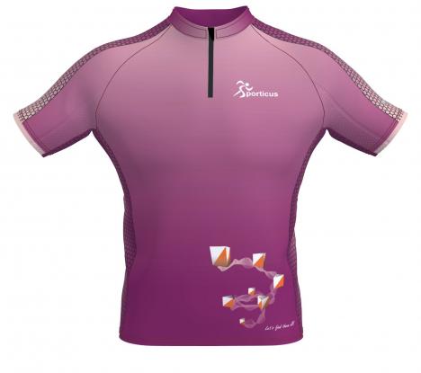 SPORTICUS Trail Shirt Purple Women design Sporticus