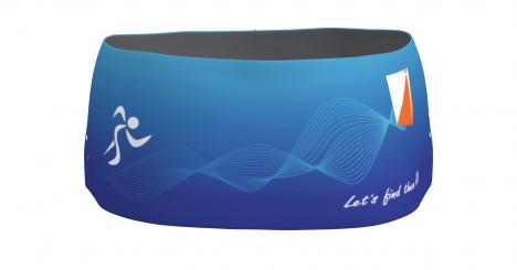SPORTICUS Bi-Elastic Air Headband Blue design Sporticus