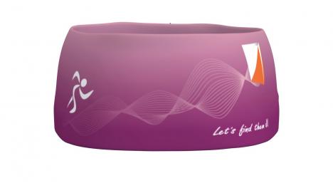 SPORTICUS Bi-Elastic Headband Purple design Sporticus