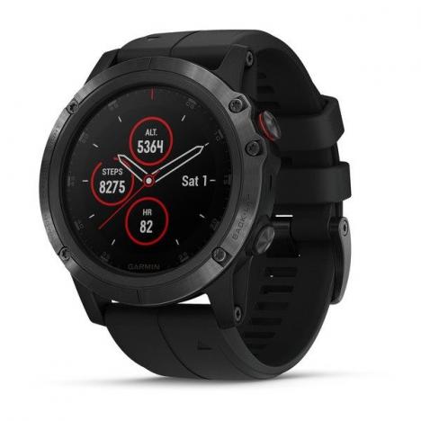 GARMIN FENIX 5X Plus Sapphire Black, Black Band