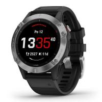 GARMIN FENIX 6 Glass, Silver/Black Band