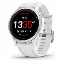 GARMIN FENIX 6S Glass, Silver/White Band