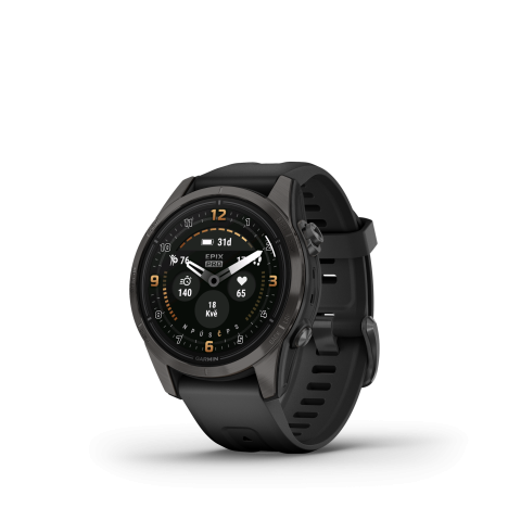 GARMIN EPIX PRO 42mm Sapphire Carbon Gray DLC Titanium / Black Band