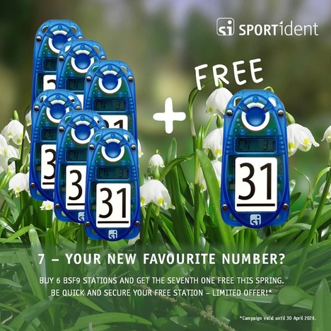 SPORTIDENT BSF9 7 ks (6+1 zdarma)