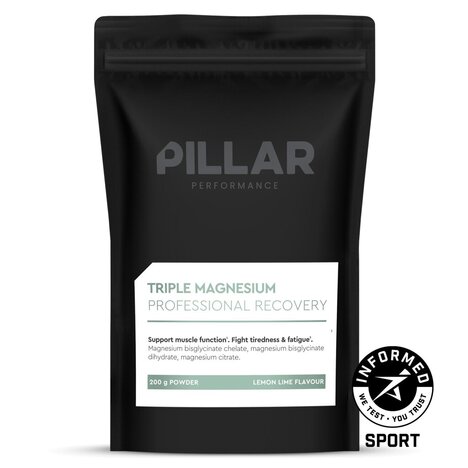 PILLAR PERFORMANCE TRIPLE MAGNESIUM POUCH Lemon Lime 200 g
