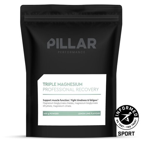 PILLAR PERFORMANCE TRIPLE MAGNESIUM VALUE PACK Lemon Lime 200 g